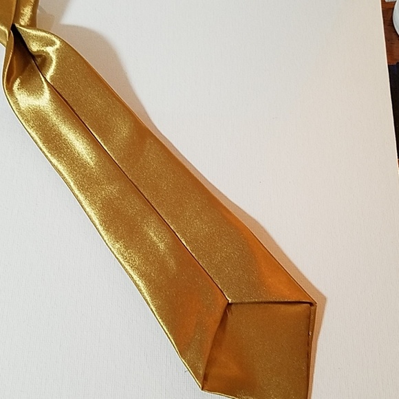 Boys Faux Satin Neck Tie 10 1/2" Various Colors - Picture 3 of 7